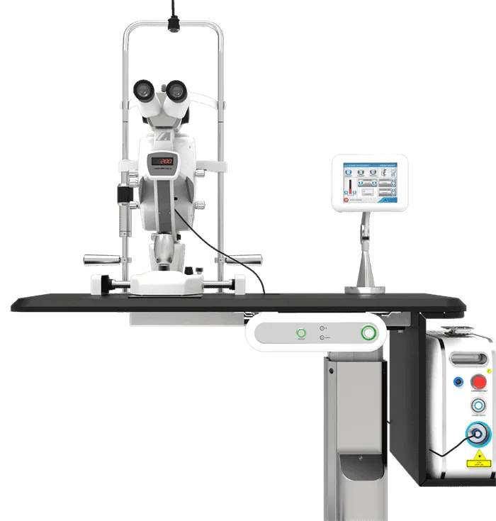 Oftalmik Yaşıl Lazer Sistemi 532nm Model: Amogh Smart